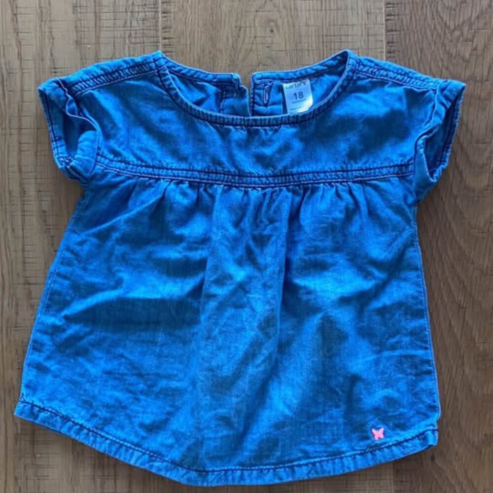 Carter's Denim Top 18 months